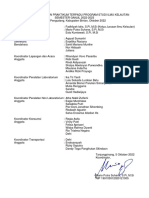 Susunan Kepanitiaan Praktikum Terpadu Semester Ganjil 2022-2023