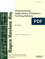 Pharmaceutical Applications of Polymers For Drug Delivery