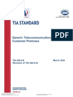 TIA-568.0-E March 2020 Telecomm Cabling Standard