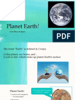 Planet Earth!: Our Place in Space