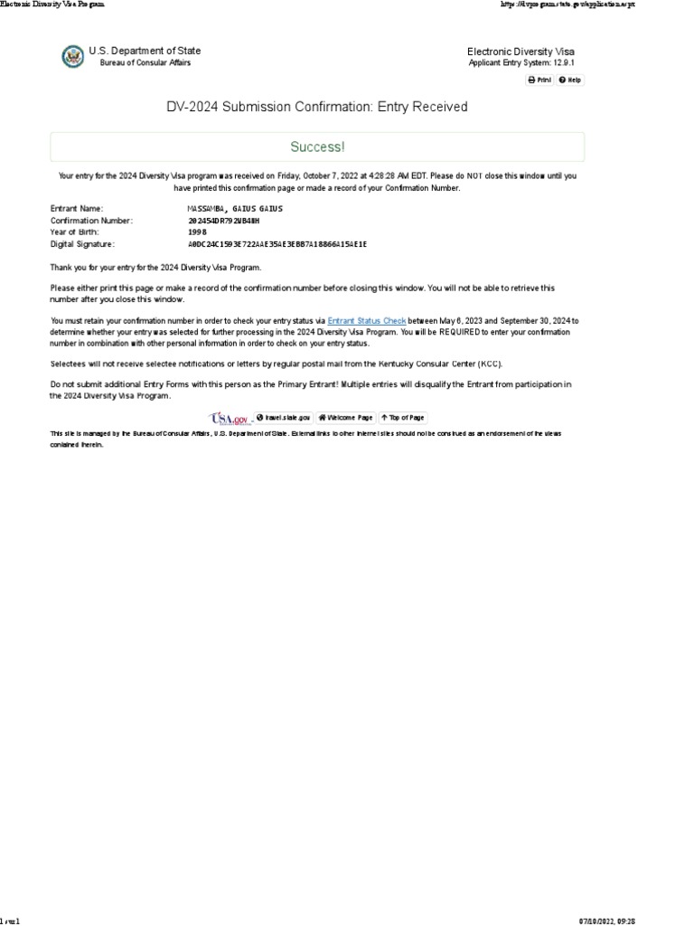 DV2024 Submission Confirmation Entry Received Success! PDF