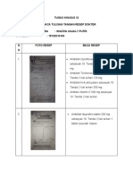 Tugas Khusus Apotik 12 Dan 13 Membuat Baca Tulisan Tangan DR Dan Skrining Resep