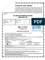 Legaledge Test Series: All India Law Entrance Test 2023 Mock Ailet #02