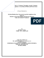 A Comparative Study of Customer Perception Towards Customer Relationship Management in Selected Public and Private Sector Bank in South Mumbai