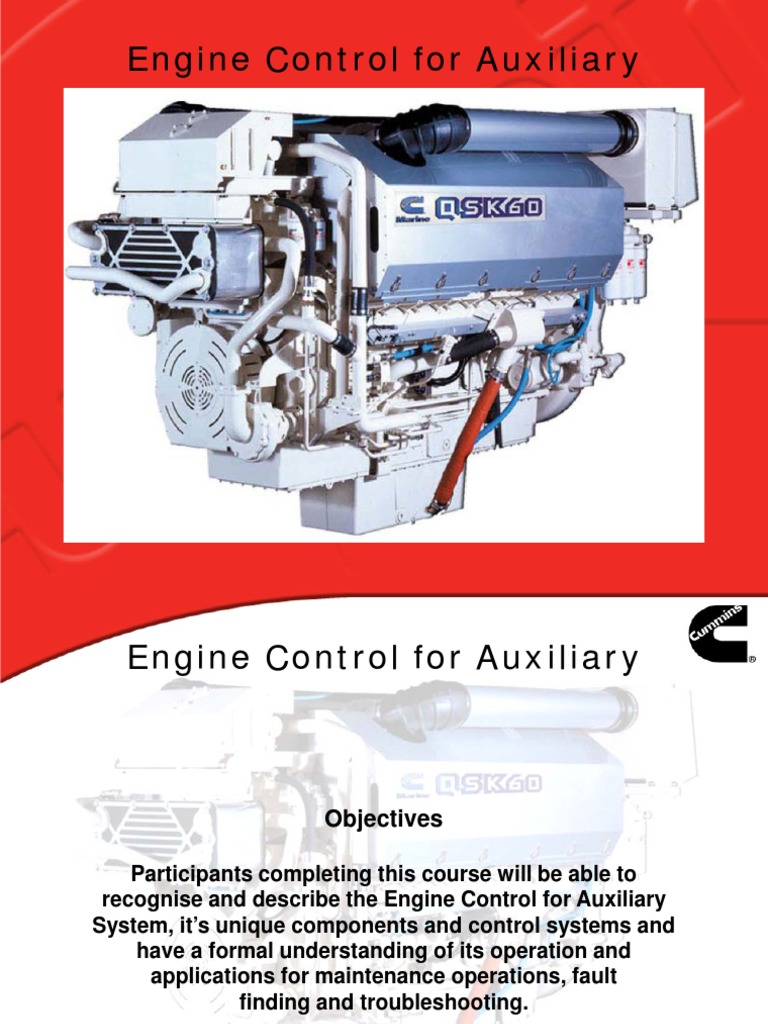 Control Systems for Marine Auxiliary Engines An Overview of the