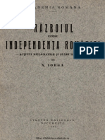 Iorga Nicolae Razboiul Pentru Independenta Romaniei 1927