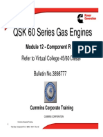 QSK 60 Gas Engine Component R&I