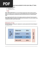 F&B Management BSC Hha 6th Sem