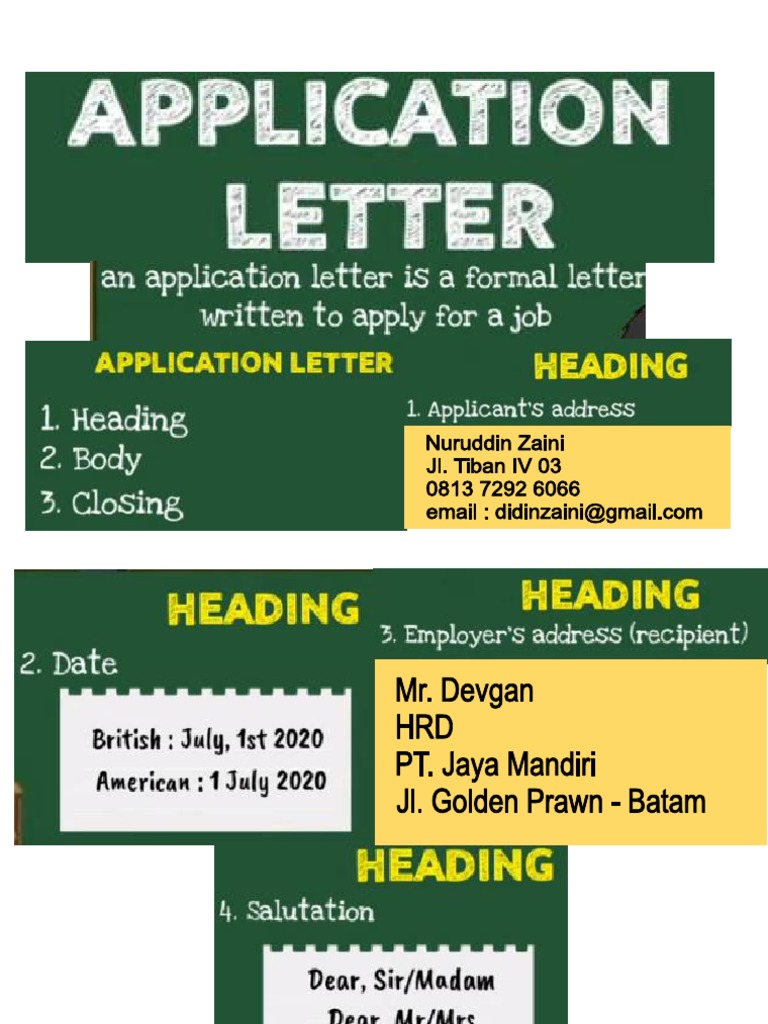 Job Application Letter | PDF