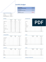 Personal Monthly Budget1