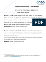 Ley de Coulomb y principios de la electricidad