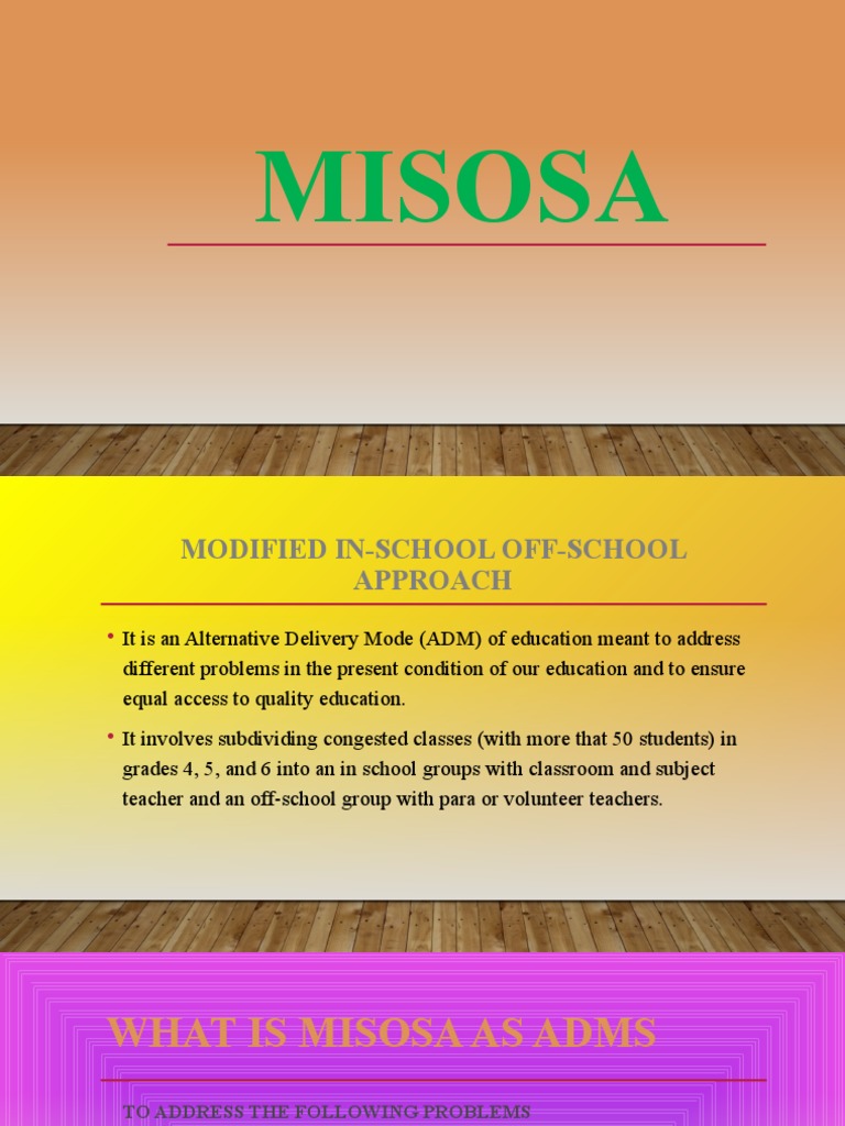 MISOSA | Download Free PDF | Teachers | Learning