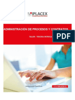 TALLER 3 Administración de Procesos y Contratos