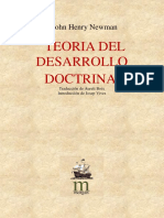 NEWMAN, J. H., Teoria Del Desarrollo Doctrinal, Sf (Texto)