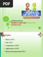 Chapater - 1 - Introduction To Human Computer Interaction