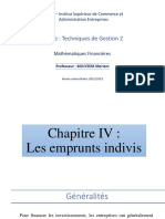 Chap 4 - Les Emprunts Indivis