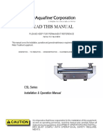 Aquafine CSL Manual Revision D
