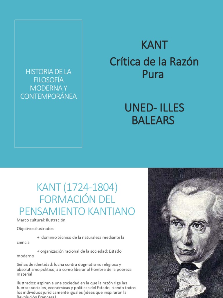 Crítica de la Razón Pura de Kant | PDF | Immanuel Kant | Crítica de la ...