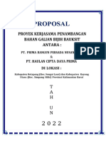 Proposal Kerjasama Penambangan Bijih Bauksit