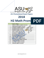 JC Math Promo Exam Papers with Detailed Solutions