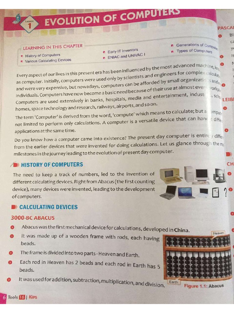 CH-1 (Evolution of Computers) | PDF
