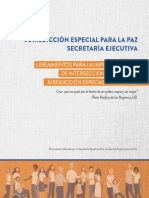 Lineamientos para La Implementación de La Interseccionalidad en La Jurisdicción Especial para La Paz