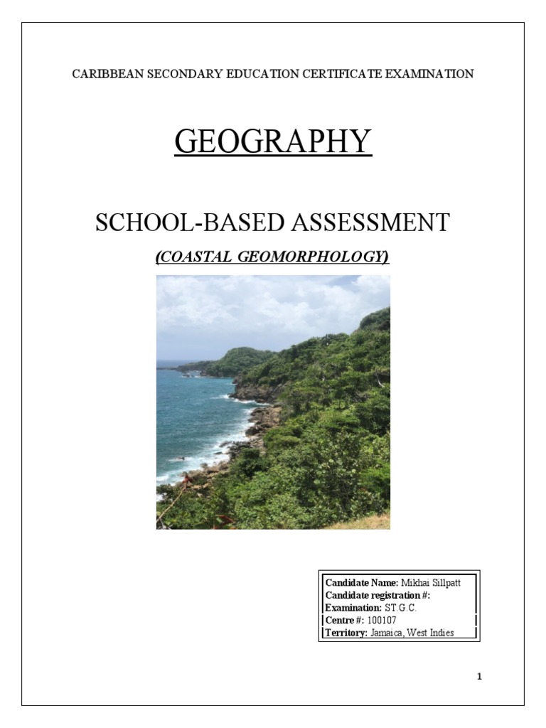 Geography SBA | PDF | Coast | Beach
