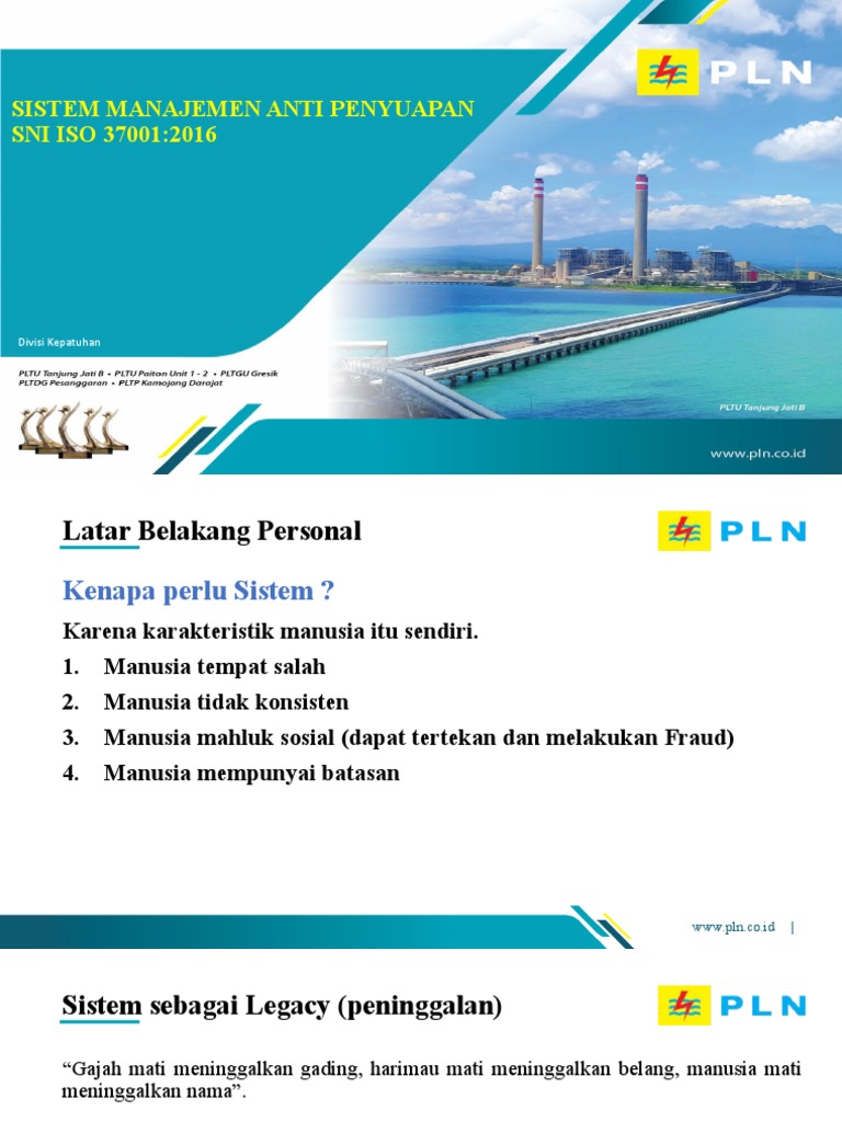 Sertifikasi ISO 37001:2016 SMAP PLN | PDF