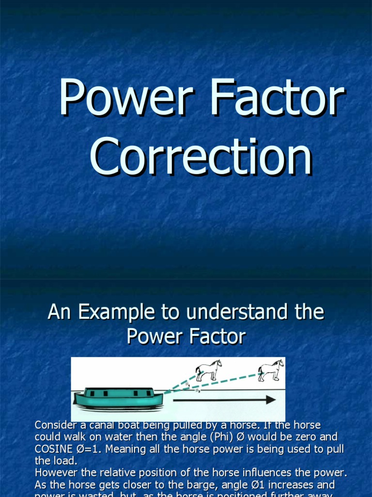 Power Factor Correction PDF Electric Motor Electric Power