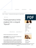 Toată Gramatica Limbii Engleze Într-O Singură - Fițuică - ! - LifeHacks