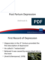 Post Partum Depression: Abdirezak B