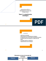 Tema 3. La Planificación Estratégica