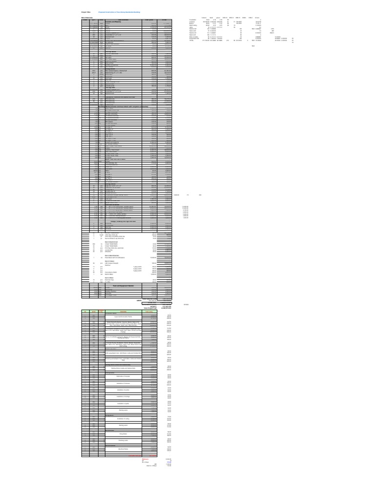 Two-Storey Residential Building Plan | PDF | Plumbing | Wall