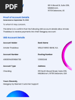 Proof of Account Details: Account Holder Bank Name