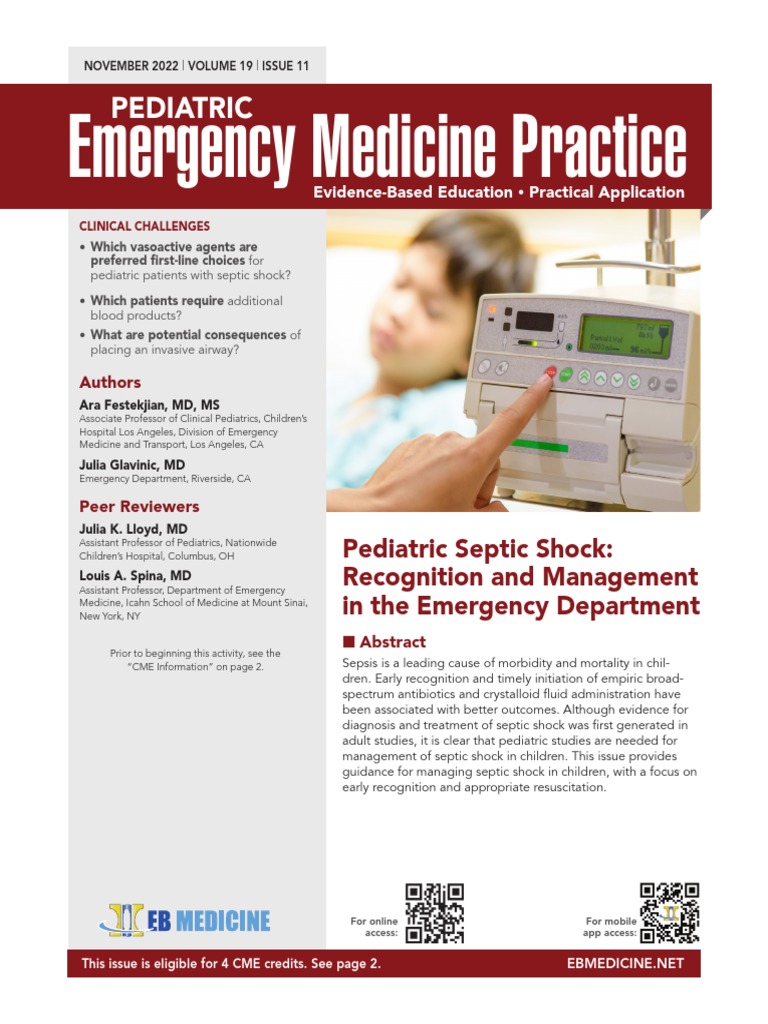 Pediatric Septic Shock | PDF | Sepsis | Shock (Circulatory)