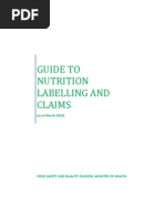 Guide To Nutrition Labelling and Claims 2010