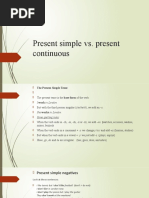 Present Simple Vs Present Continuous