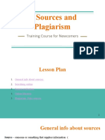 Sources and Plagiarism