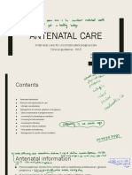 Antenatal Care Slides