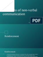 Functions of Non-Verbal Communication