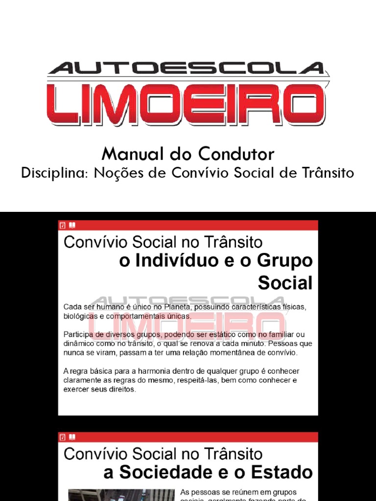 5 - Noções de Convívio Social de Trânsito | PDF