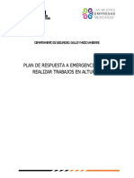 Plan de Respuesta A Emergencias para Realizar Trabajos en Alturas