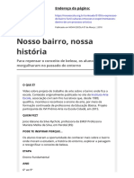 Nosso Bairro Nossa Historia