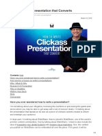How To Write A Presentation That Converts