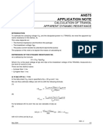 Calculation of Transil Apparent Dynamic Resistance