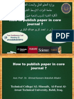 How to publish paper in core journal: A guide to submission and review