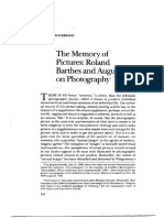 Haverkamp, Anselm - The Memory of Pictures -Roland Barthes and Augustine on Photography