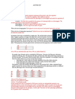 Genetics Homework Lab 8 Key