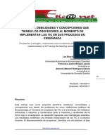 Fortalezas, Debilidades Y Concepciones Que Tienen Los Profesores Al Momento de Implementar Las Tic en Sus Procesos de Enseñanza