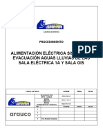 PR-GEN-01 Rev. 0 Alimentación Eléctrica Sistema de Evacuación Aguas Lluvias de Las Sala Eléctrica #1A Y Salas GIS